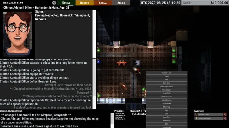 Ostranauts gameplay screenshot 1