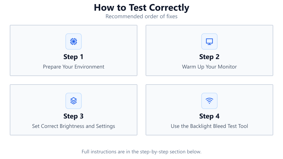 How to Test Correctly: Recommended order of fixes