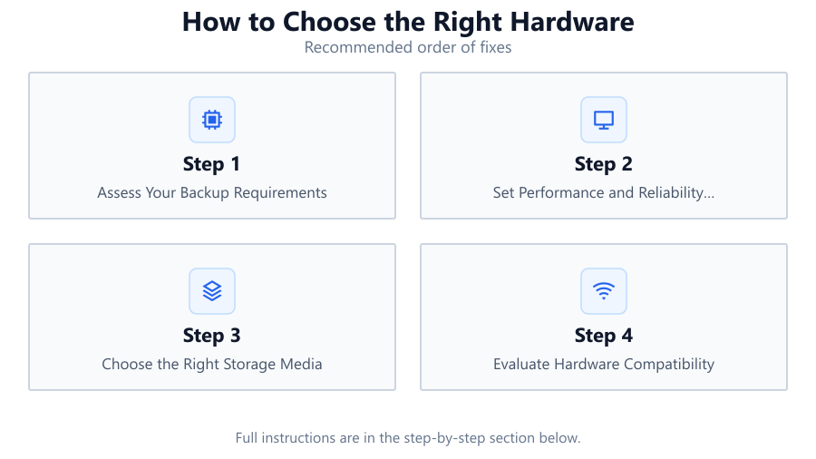 How to Choose the Right Hardware: Recommended order of fixes