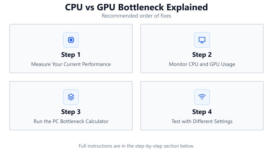 CPU vs GPU Bottleneck Explained: Recommended order of fixes