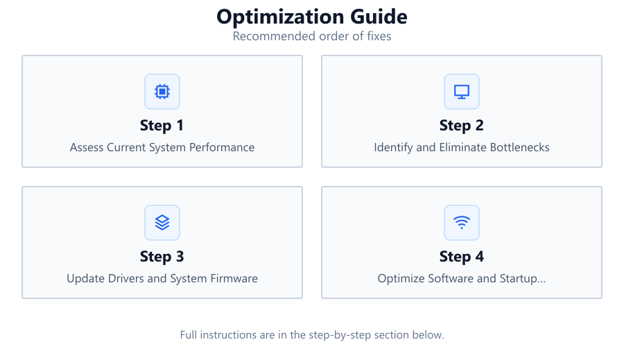 Optimization Guide: Recommended order of fixes