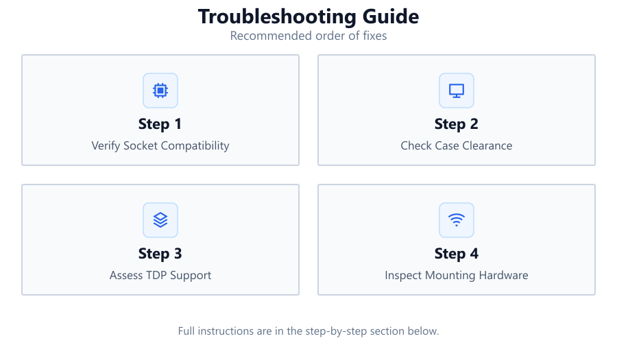 Troubleshooting Guide: Recommended order of fixes