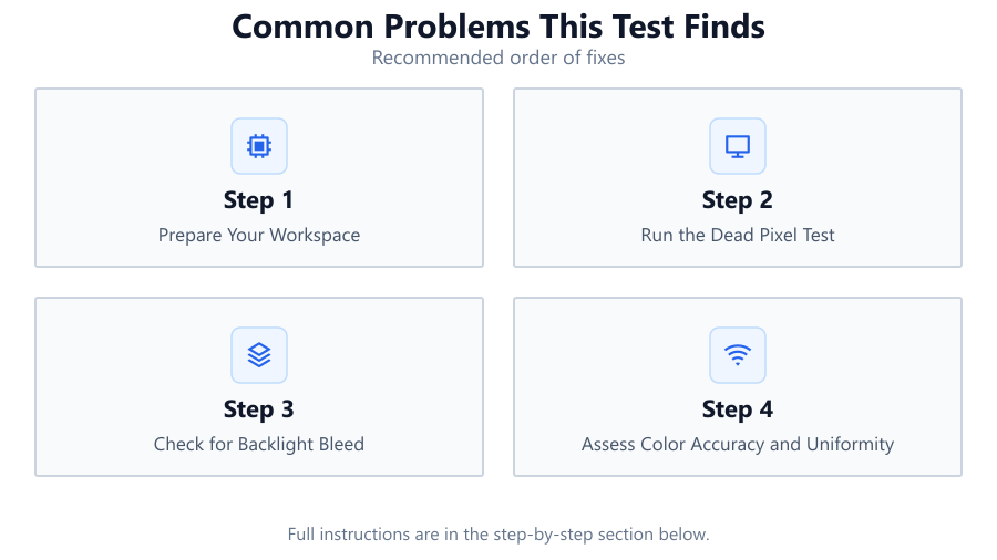 Common Problems This Test Finds: Recommended order of fixes
