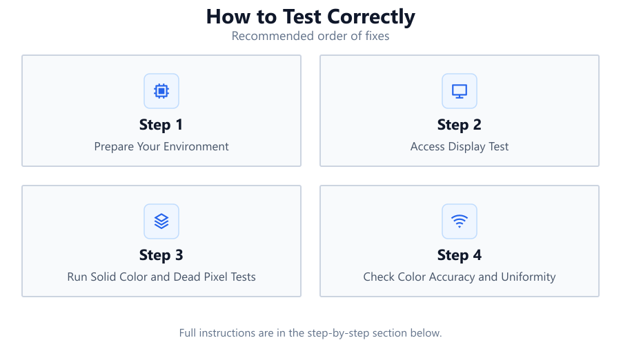 How to Test Correctly: Recommended order of fixes