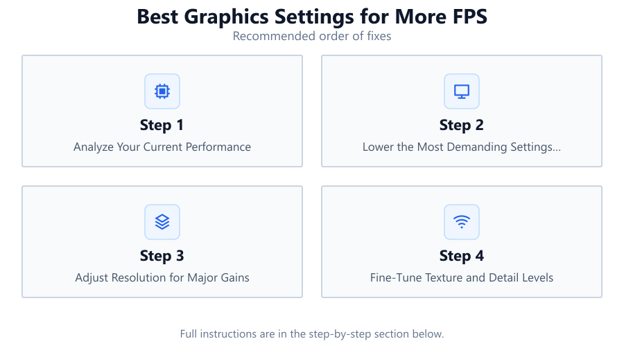 Best Graphics Settings for More FPS: Recommended order of fixes