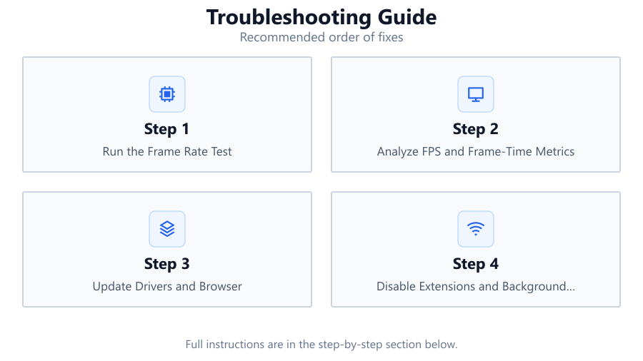 Troubleshooting Guide: Recommended order of fixes