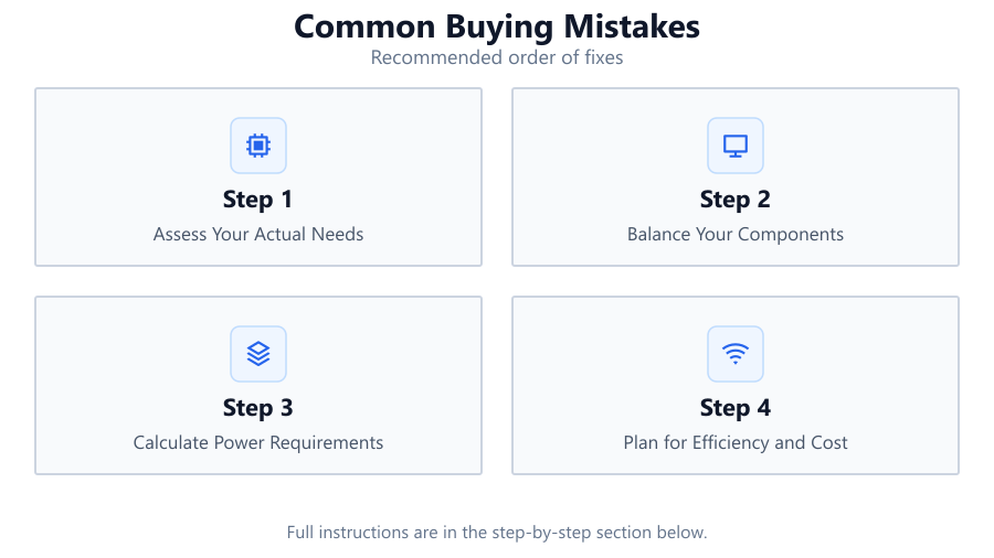Common Buying Mistakes: Recommended order of fixes