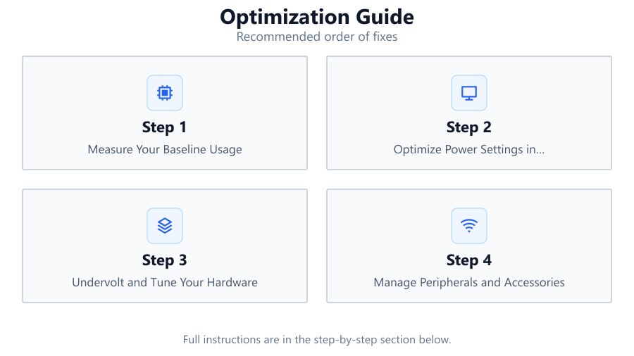 Optimization Guide: Recommended order of fixes