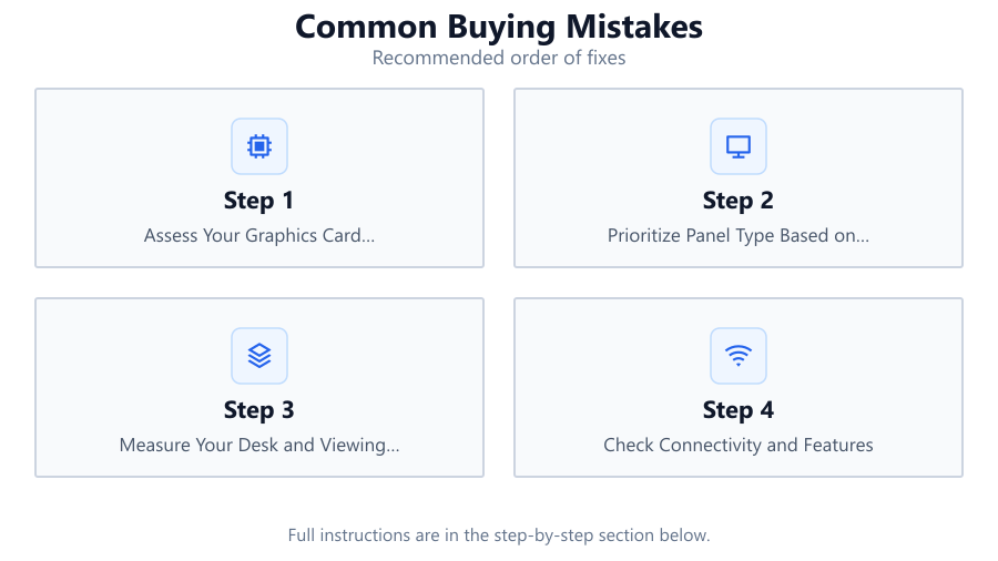 Common Buying Mistakes: Recommended order of fixes