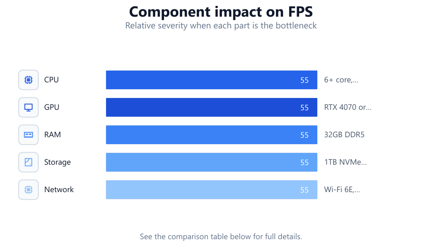 How to Choose the Right Hardware: Relative severity when each part is the bottleneck
