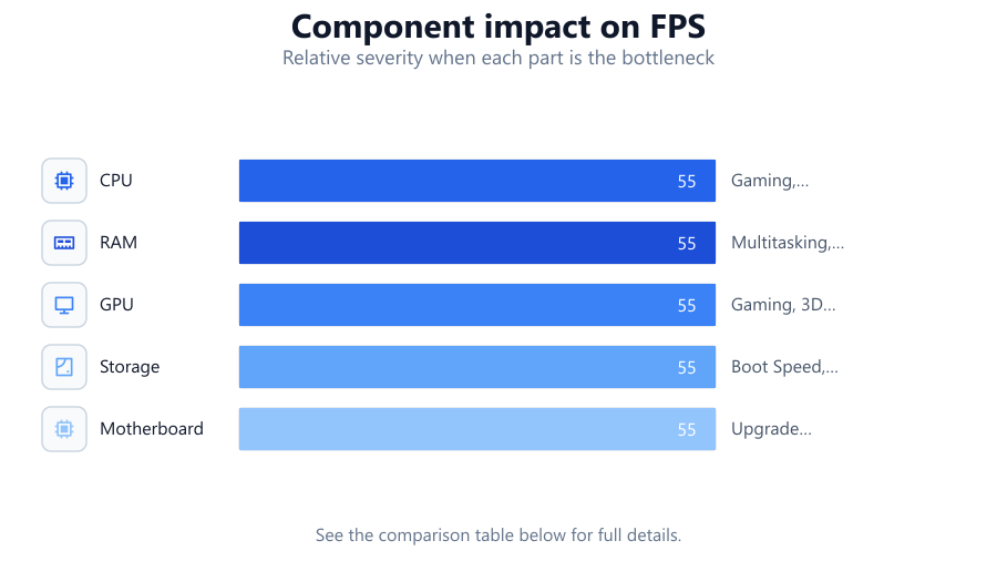 How to Choose the Right Hardware: Relative severity when each part is the bottleneck