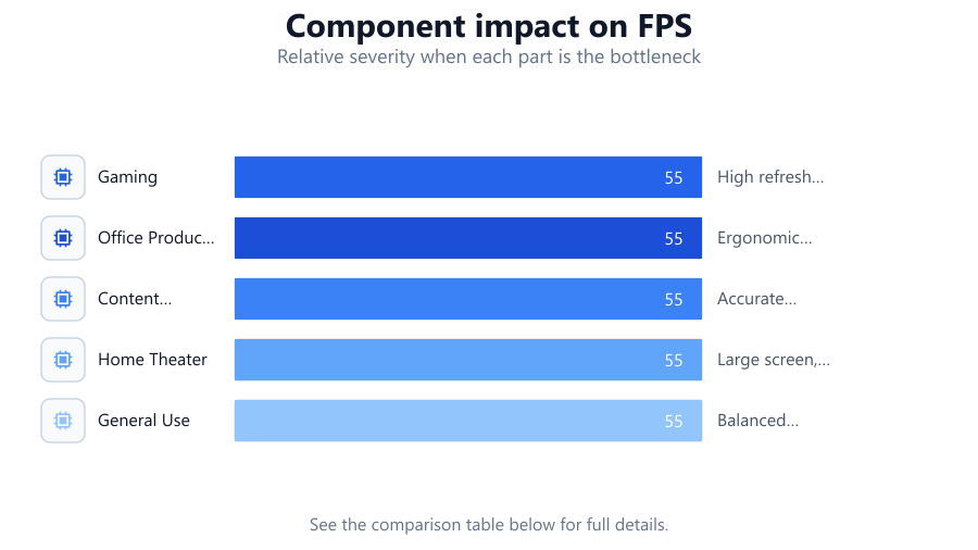 How to Choose the Right Hardware: Relative severity when each part is the bottleneck