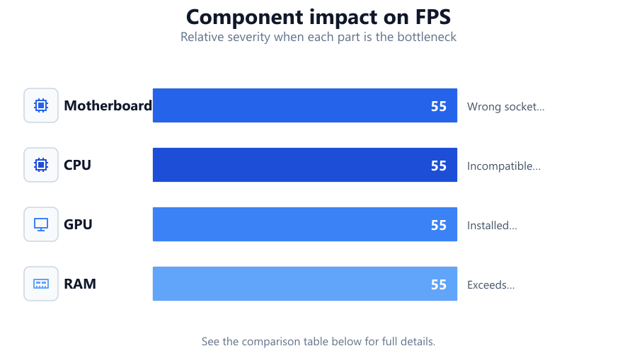 How to Choose the Right Hardware: Relative severity when each part is the bottleneck