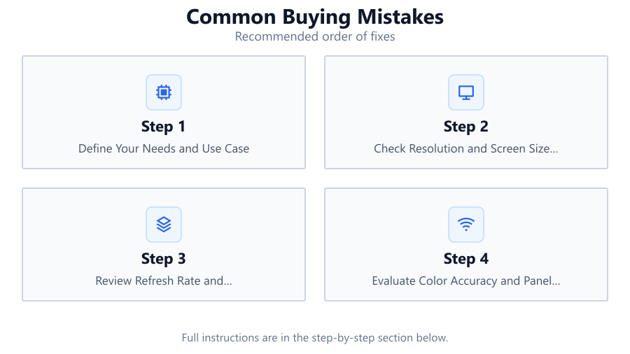 Common Buying Mistakes: Recommended order of fixes