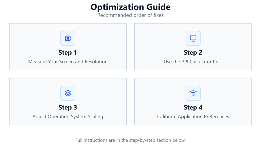 Optimization Guide: Recommended order of fixes