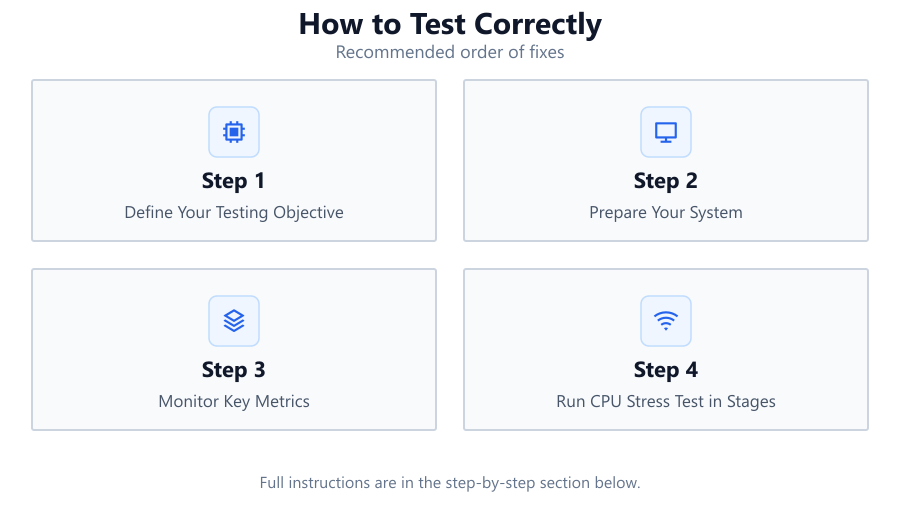 How to Test Correctly: Recommended order of fixes