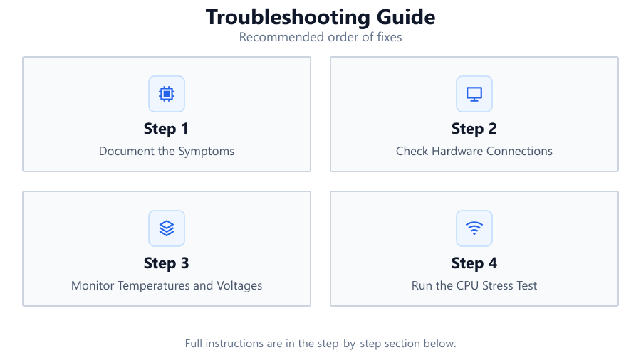 Troubleshooting Guide: Recommended order of fixes