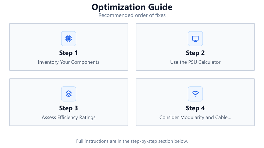 Optimization Guide: Recommended order of fixes
