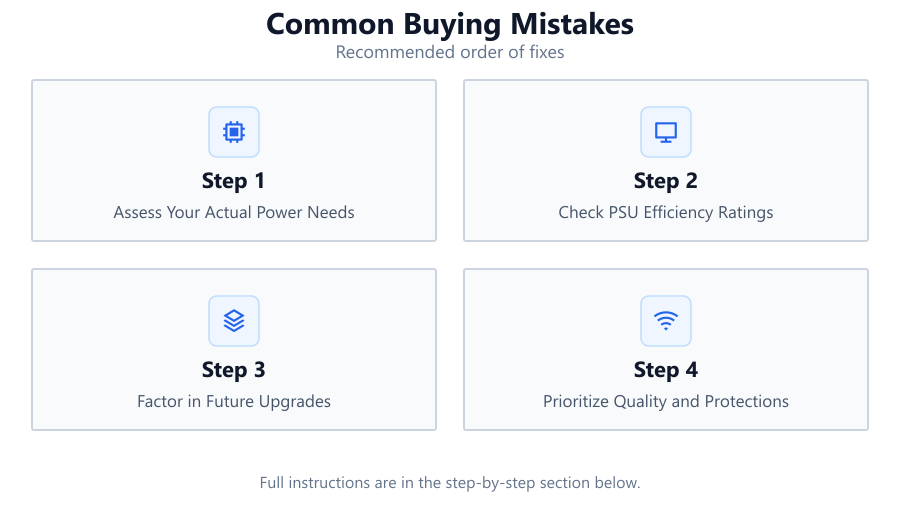 Common Buying Mistakes: Recommended order of fixes