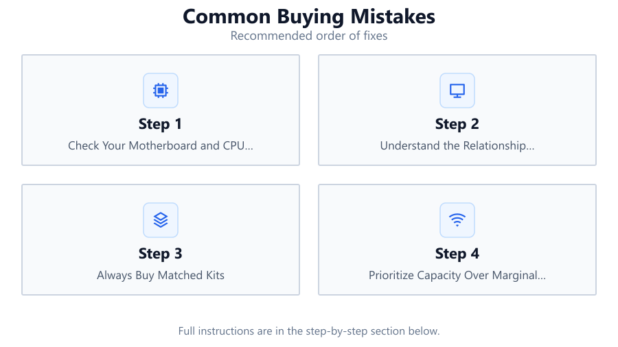 Common Buying Mistakes: Recommended order of fixes