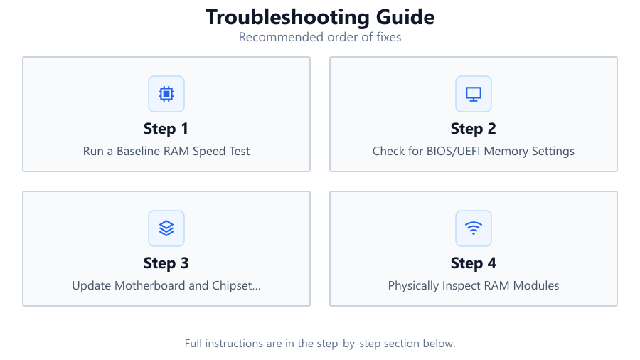 Troubleshooting Guide: Recommended order of fixes