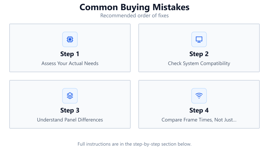 Common Buying Mistakes: Recommended order of fixes