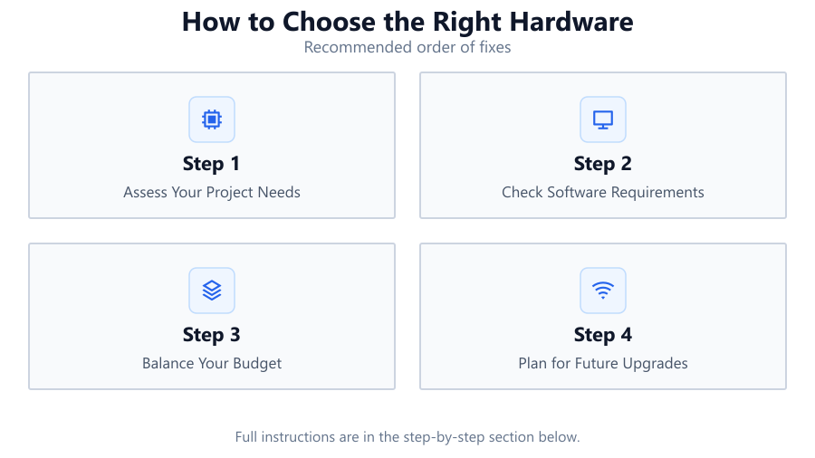 How to Choose the Right Hardware: Recommended order of fixes