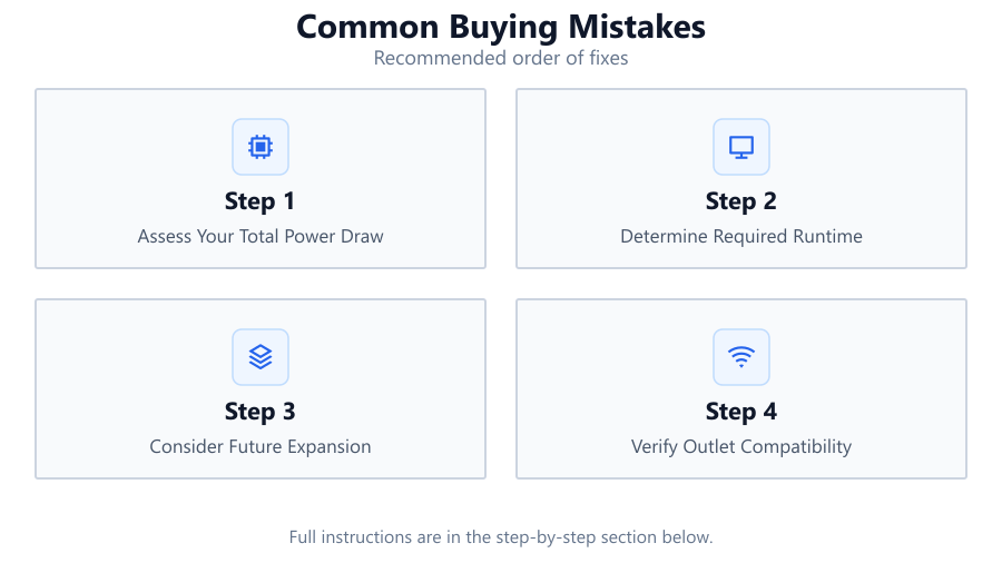 Common Buying Mistakes: Recommended order of fixes