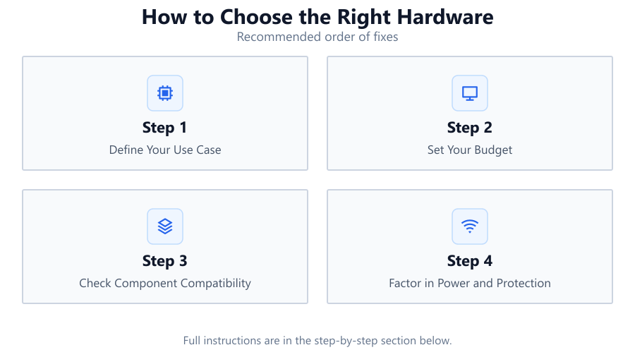 How to Choose the Right Hardware: Recommended order of fixes