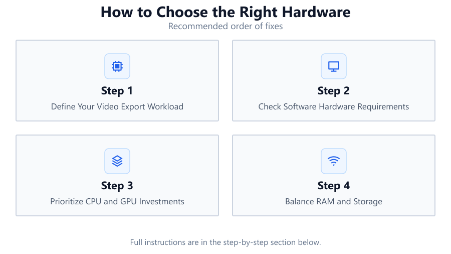 How to Choose the Right Hardware: Recommended order of fixes