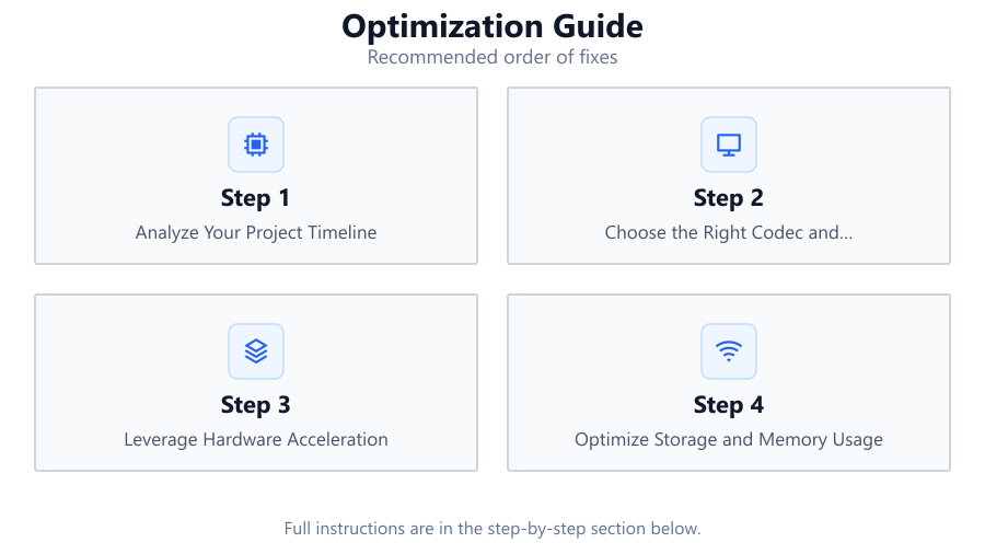 Optimization Guide: Recommended order of fixes