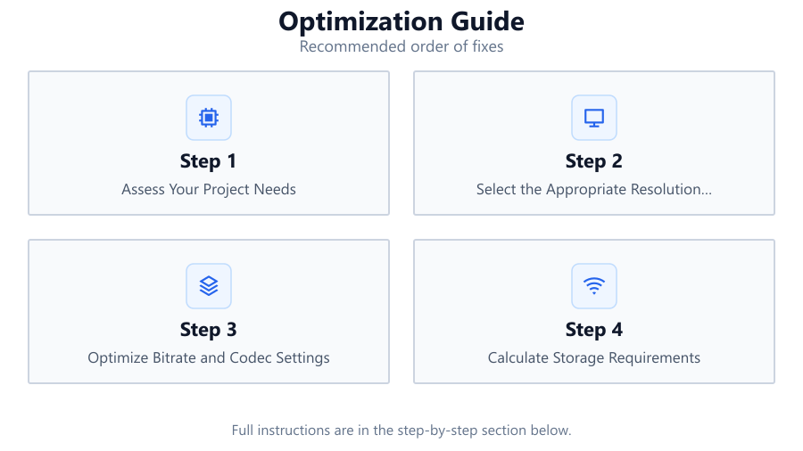 Optimization Guide: Recommended order of fixes