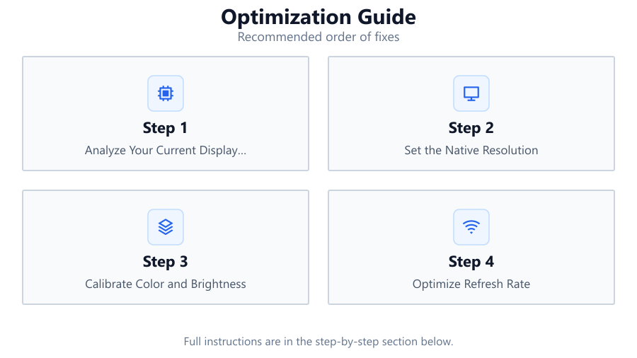 Optimization Guide: Recommended order of fixes