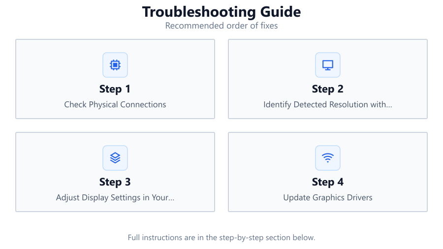 Troubleshooting Guide: Recommended order of fixes