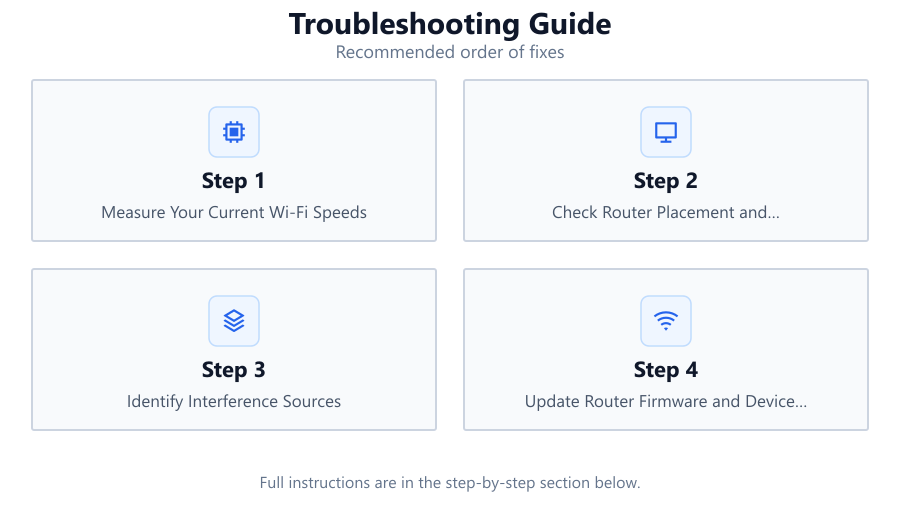Troubleshooting Guide: Recommended order of fixes