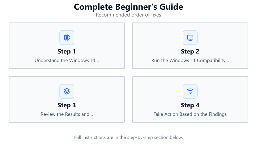 Complete Beginner's Guide: Recommended order of fixes
