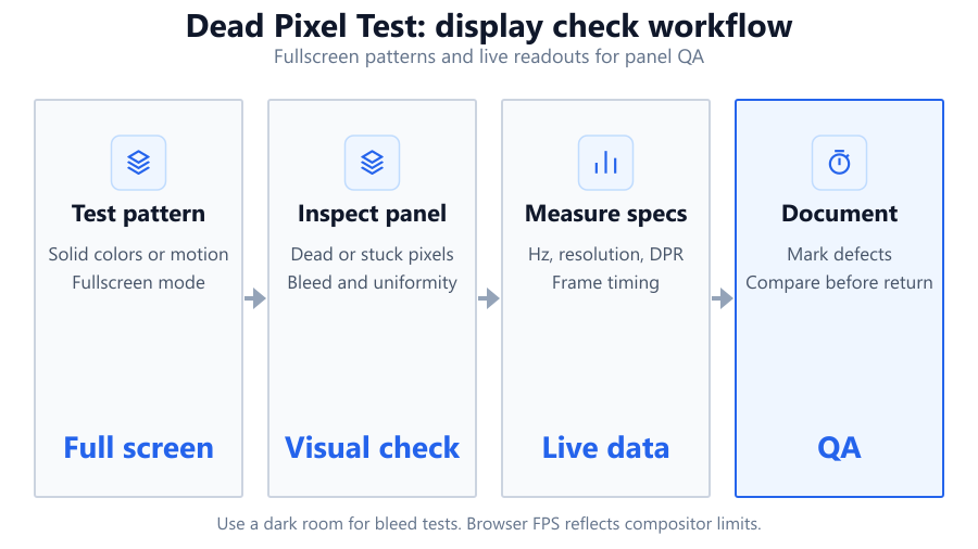 dead pixel test pipeline